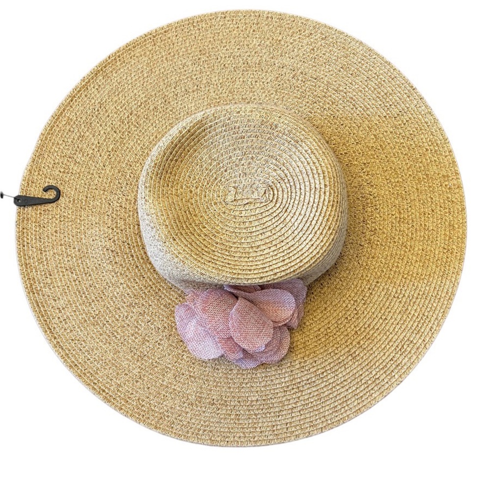 Sonoma Goods For Life Packable Straw Hat Sun Wide Brim Floppy New